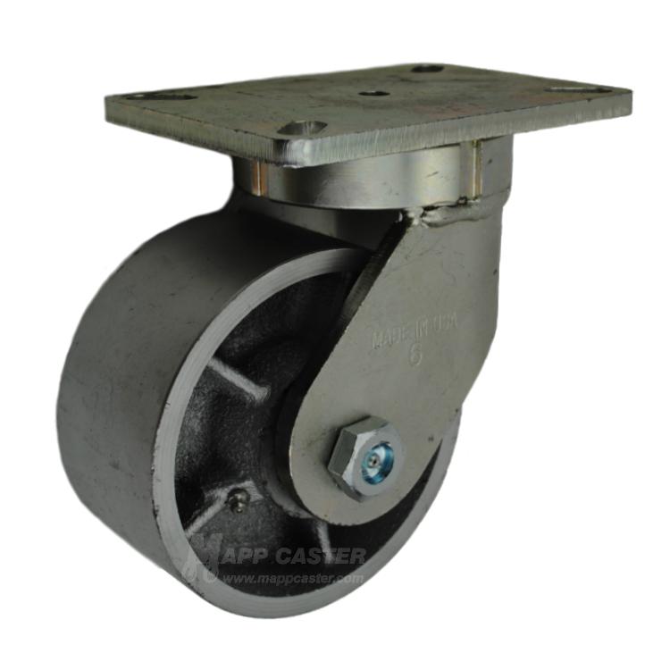 6" Steel Plate Casters - Heavy Duty