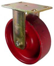Heavy Duty Steel Plate Casters with an overall height 9-1/2"