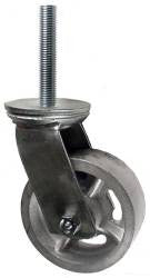 Heavy Duty Steel Stem Casters with an overall height 6-1/2"