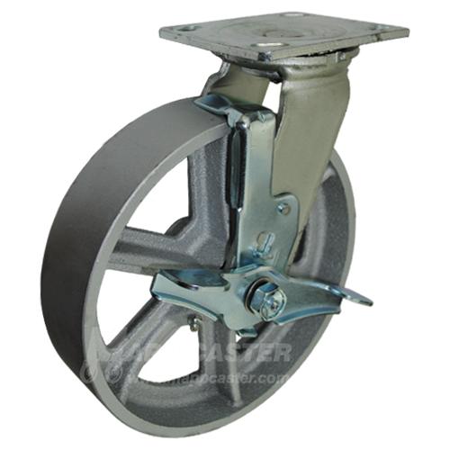 8" Steel Plate Casters - Medium Duty