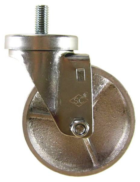Heavy Duty Steel Stem Casters with an overall height 5"