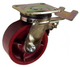 Heavy Duty Steel Plate Casters with an overall height 2-7/16"