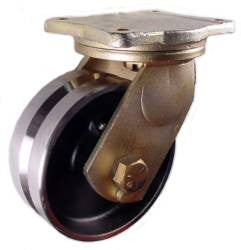 Steel V-Groove Casters - Heavy Duty Casters for Rolling on Angle Iron