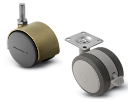 Twin Wheel Furniture Casters | MappCaster.com