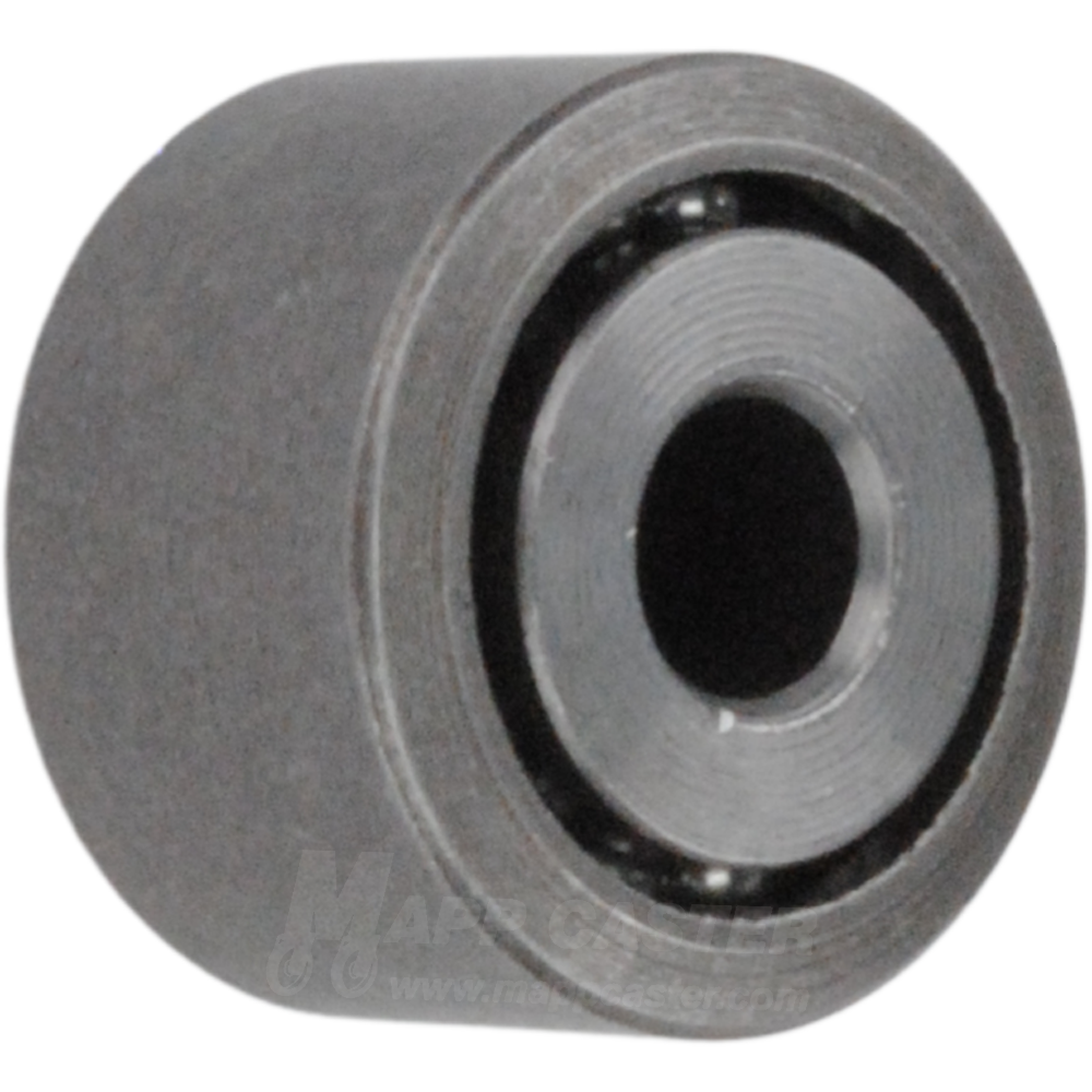 1-1/4" x 3/4" Steel Super Rail Roller Wheel w/ Ball Bearings - 500 Lbs Capacity Part # 4B125023