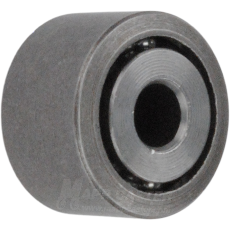 1-1/4" x 3/4" Steel Super Rail Roller Wheel w/ Ball Bearings - 500 Lbs Capacity Part # 4B125023