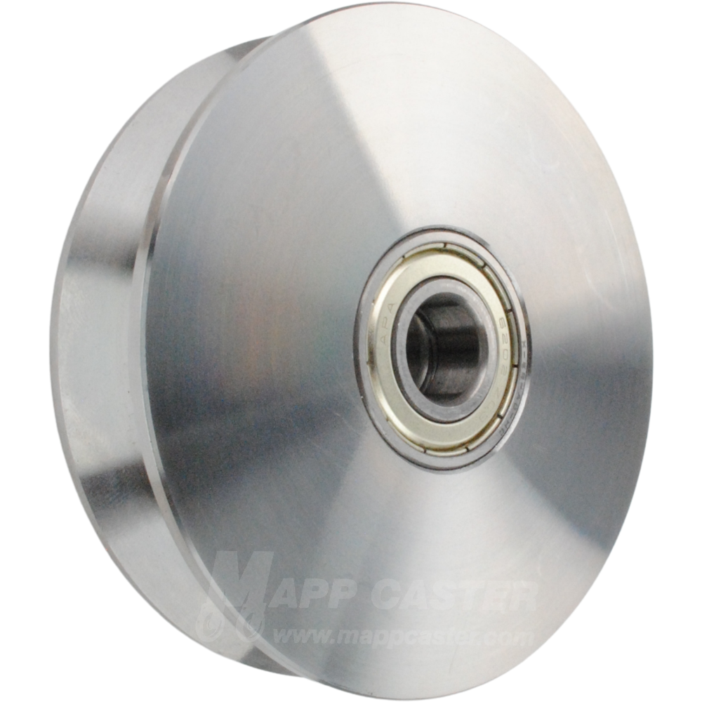 100mm x 24mm (3.93"x .94") Solid Steel V-Groove Wheel - 660 Lbs Capacity Part # EDSPK 100K