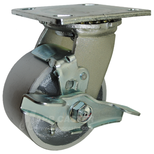 4" x 2"  Heavy Duty Steel Toolbox & Gangbox Casters, 3600 lbs Total Capacity