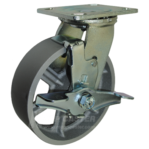 6" x 2"  Heavy Duty Steel Toolbox & Gangbox Casters