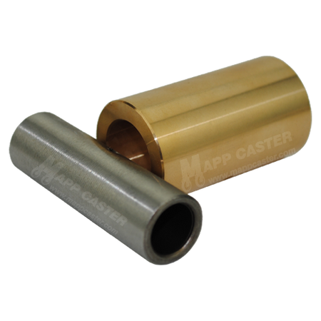 One Piece Tin/Brass Bushing for 2" Wide Casters - 1,300˚F 