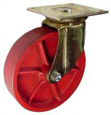 8" x 2" Ductile Steel Swivel Caster -1500 lbs Capacity