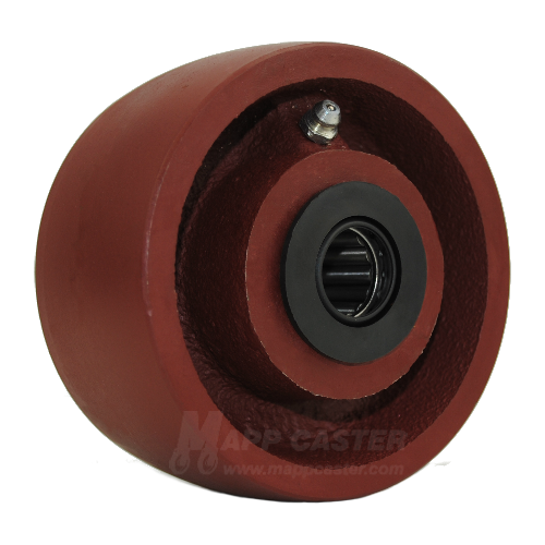 4" x 2" Ductile Steel Caster Wheel with Bearings - Part # LDS420