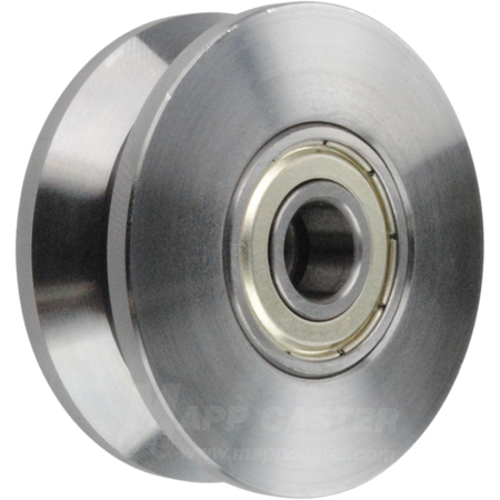 50mm x 18mm (1.96" x .7") Solid Steel V-Groove Wheel Part # HAC300D50