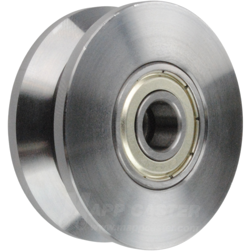 50mm x 18mm (1.96" x .7") Solid Steel V-Groove Wheel Part # HAC300D50