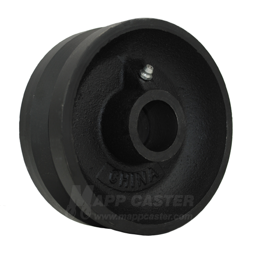 5" x 2" V-Groove Cast Iron Wheel - Part # LVG520