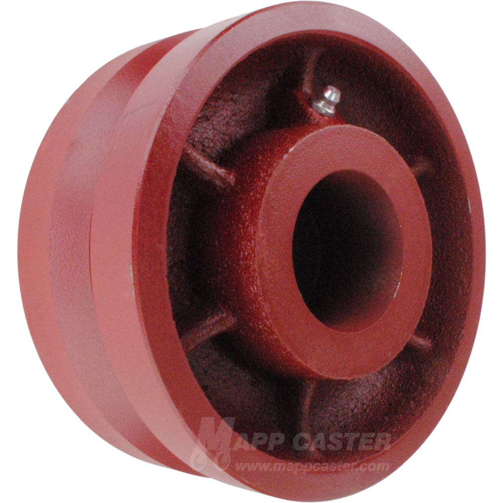 6" x 2-1/2" Ductile Steel V-Groove Wheel - 3,500 Lbs Capacity Part # LVG625