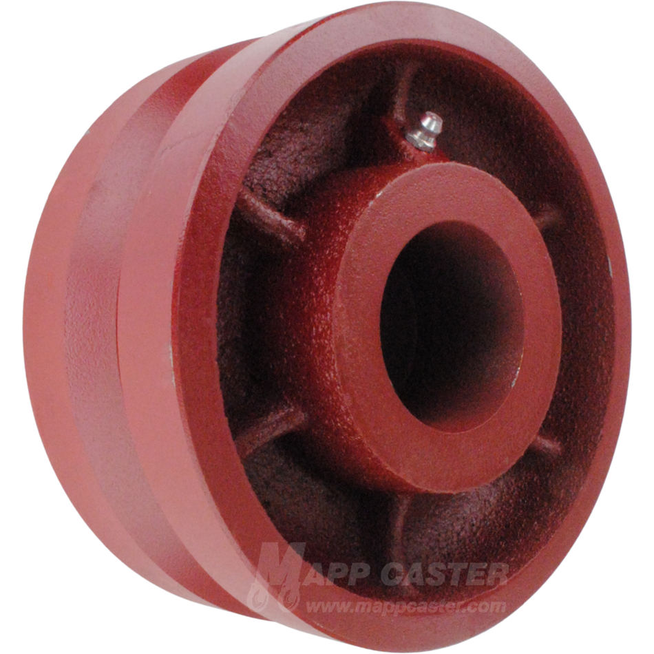 6" x 2-1/2" Ductile Steel V-Groove Wheel - 3,500 Lbs Capacity Part # LVG625