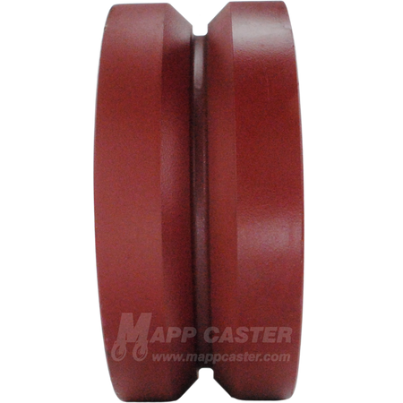 6" x 2-1/2" Ductile Steel V-Groove Wheel - 3,500 Lbs Capacity Part # LVG625
