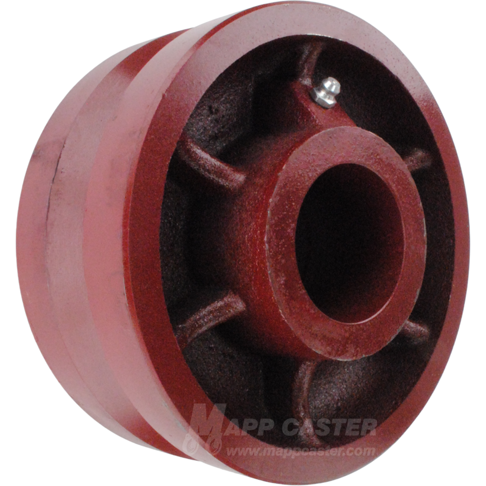 6" x 2-1/2" Ductile Steel V-Groove Wheel - 3,500 Lbs Capacity Part # LDVG625
