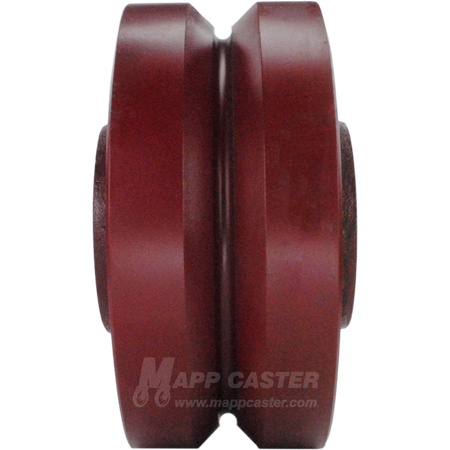 6" x 2-1/2" Ductile Steel V-Groove Wheel - 3,500 Lbs Capacity Part # LDVG625