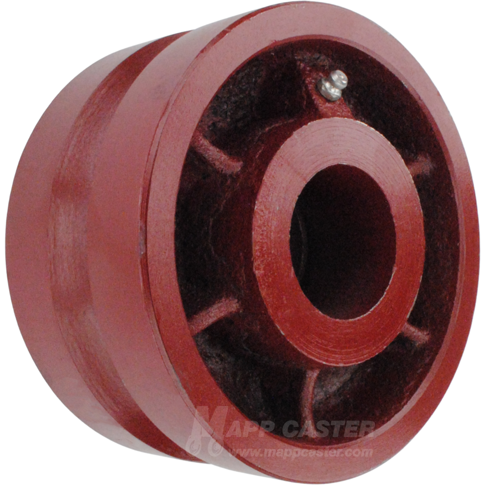 6" x 3" Ductile Steel V-Groove Wheel - 5,000 Lbs Capacity Part # LDVG630S