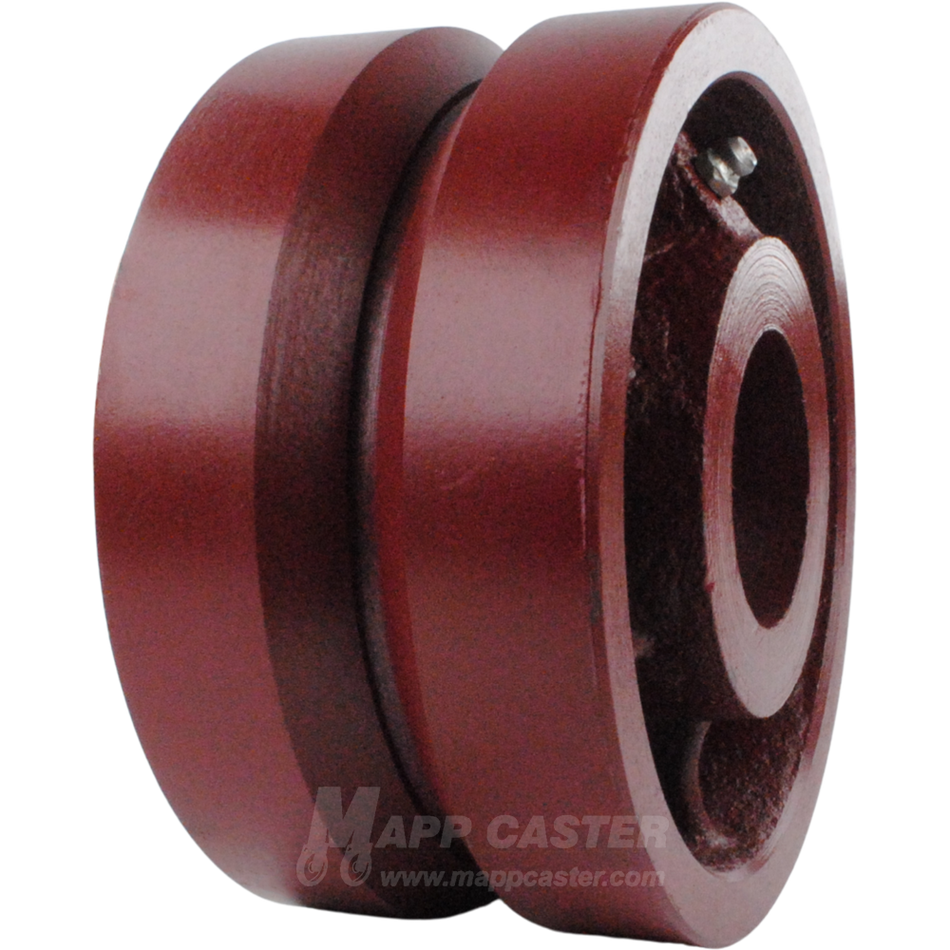 6" x 3" Ductile Steel V-Groove Wheel - 5,000 Lbs Capacity Part # LDVG630S