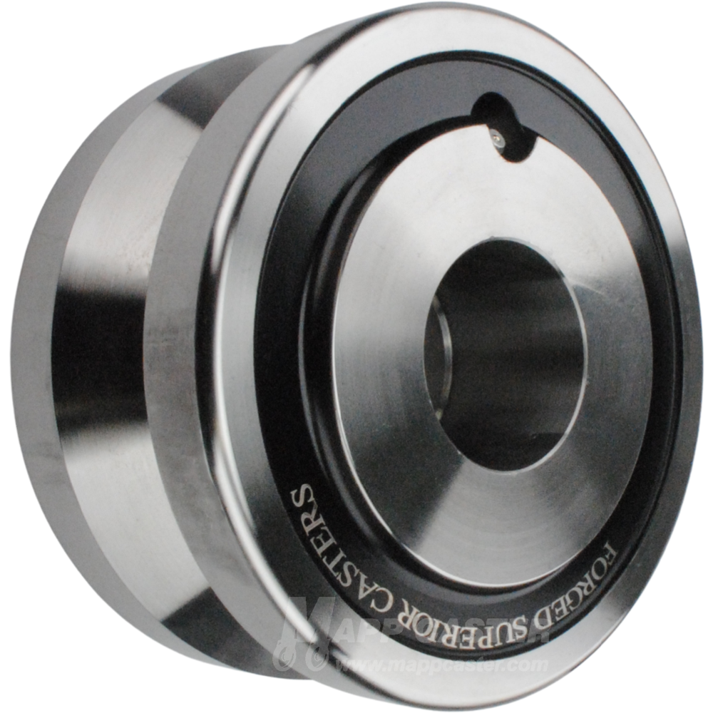6" x 3" Forged Steel V-Groove Wheel - 6,000 Lbs Capacity Part # LFV60LW85