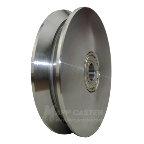 DSPK 150K Blickle 6" x 1" V-Groove Solid Steel Wheel