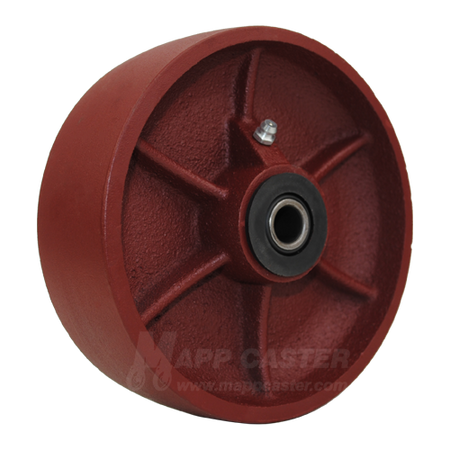 6" x 2" Ductile Steel Caster Wheel with Bearings - Part # LDS620