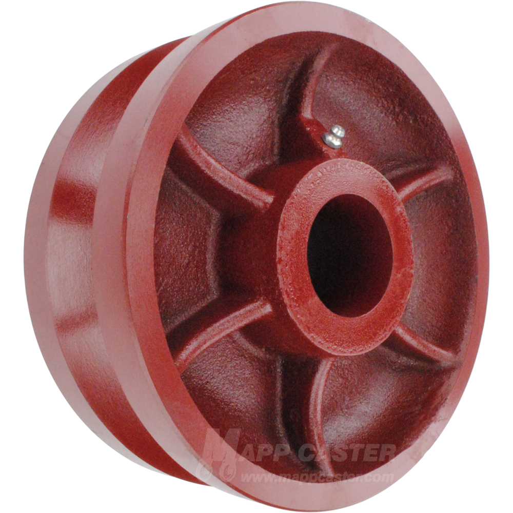 8" x 3" Ductile Steel V-Groove Wheel - 5,000 Lbs Capacity Part # LDV80LW85