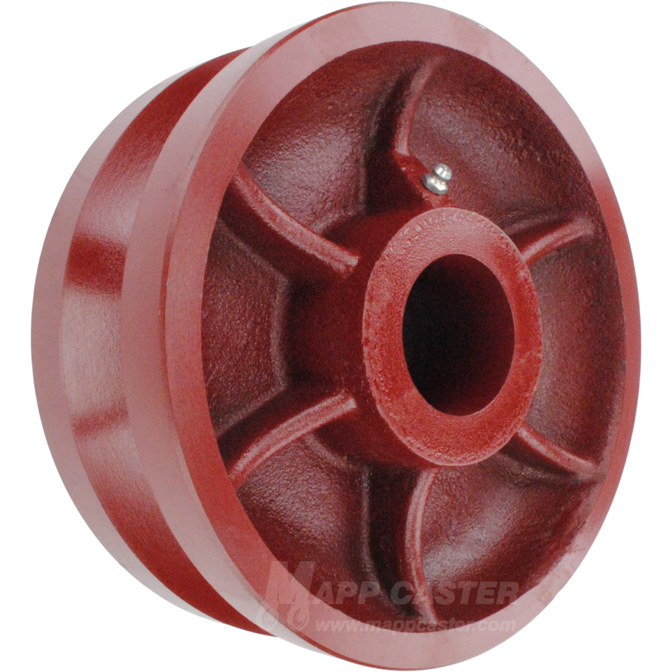 8" x 3" Ductile Steel V-Groove Wheel - 5,000 Lbs Capacity Part # LDV80LW85