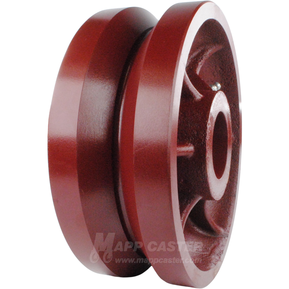 8" x 3" Ductile Steel V-Groove Wheel - 5,000 Lbs Capacity Part # LDV80LW85