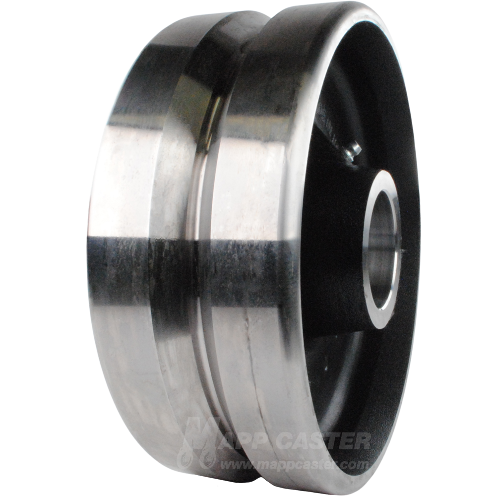 8" x 3" Forged Steel V-Groove Wheel - 5,000 Lbs Capacity Part # P083002531