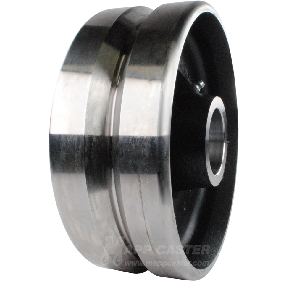 8" x 3" Forged Steel V-Groove Wheel - 5,000 Lbs Capacity Part # P083002531