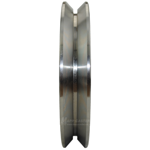 DSPK 200K - Blicke 200mm x 33mm Solid Steel V-Groove Wheel (Center)