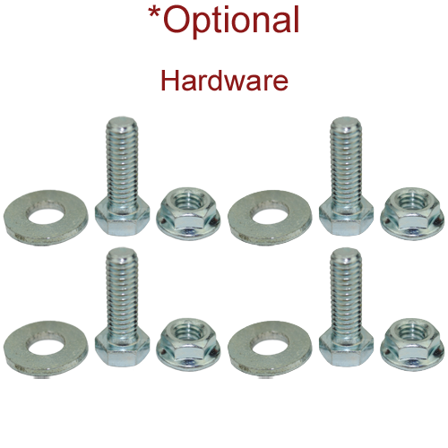 4" x 2" Cast Iron Wheel Rigid Caster - 900 Lbs Capacity optional hardware