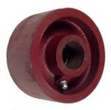4" by 2" Ductile Steel Wheel - 1500 lbs Capacity
