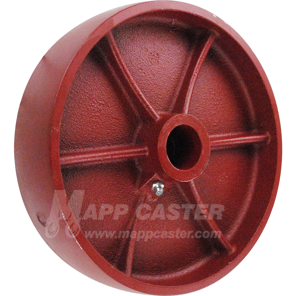 LDS820 8" x 2" Ductile Steel Wheel - 2,000 Lbs Capacity