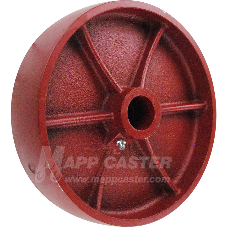 LDS820 8" x 2" Ductile Steel Wheel - 2,000 Lbs Capacity
