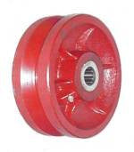 V-groove Ductile Steel Wheel 6" x 3" - 5000 lbs capacity
