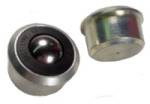 1-3/16 Heavy Duty Carbon Steel Ball Transfer for 1-3/4" Drop-In Hole - 500 Lbs Capacity