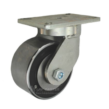 6" x 3" Forged Steel Wheel Swivel Caster - Part # P7106301201