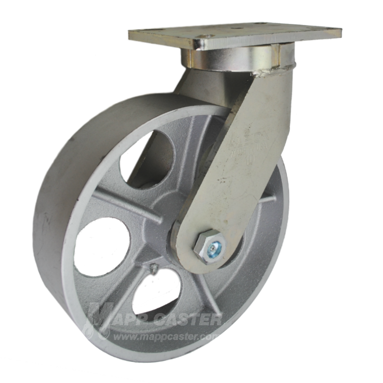 P7110301101 - 10" x 3" Cast Iron Wheel Swivel Caster