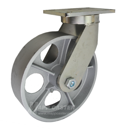 P7110301101 - 10" x 3" Cast Iron Wheel Swivel Caster