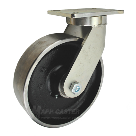 10" x 3" Forged Steel Wheel Swivel Caster - Part# P7110301201