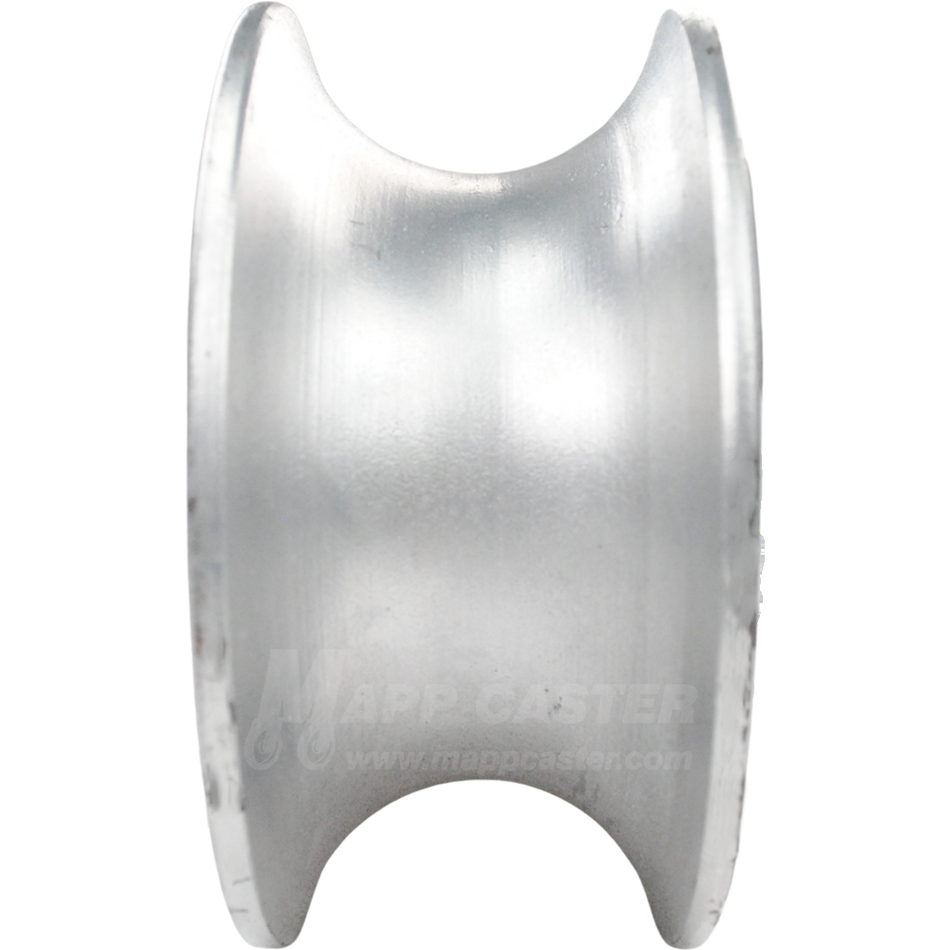 5" x 2-1/4"  Solid Steel U-Groove Wheel - 600 Lbs Capacity