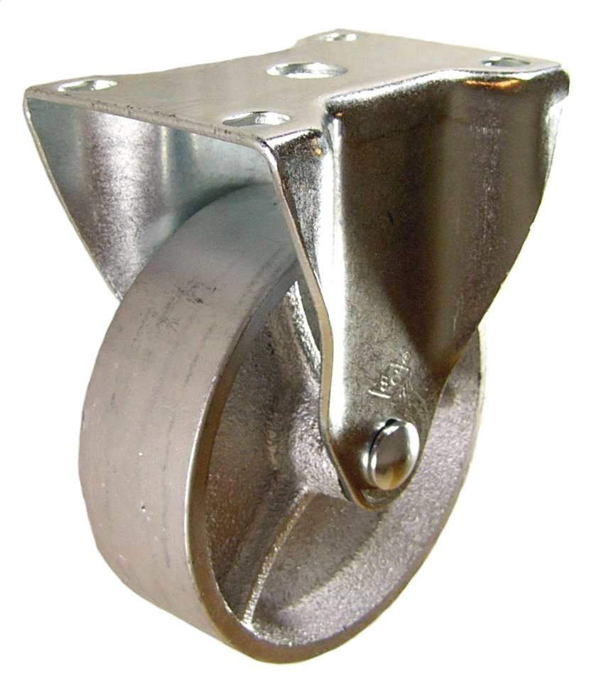 4" x 1-1/4" Semi-Steel Rigid Caster -350 lbs Capacity 