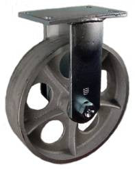 10" x 2-1/2" Cast Iron Wheel Rigid Caster - 2000 lbs Capacity
