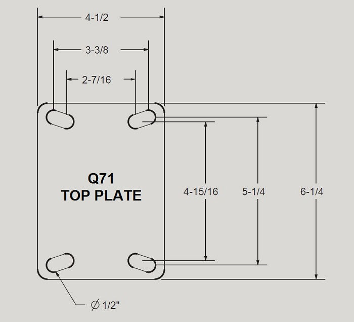 10" x 2-1/2" Cast Iron Wheel Rigid Caster - 2,000 Lbs Capacity