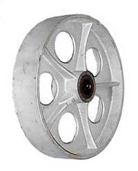 12" by 2-1/2" Cast Iron Wheel -1800 lbs Capacity